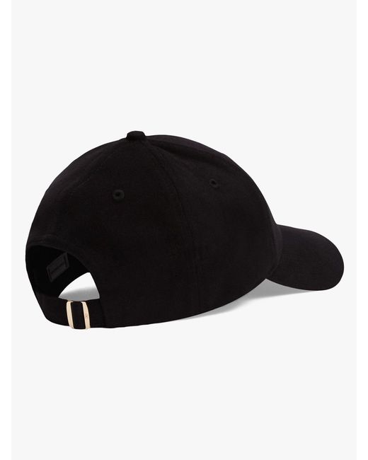 Tommy Hilfiger Black Monogram Twill Baseball Cap