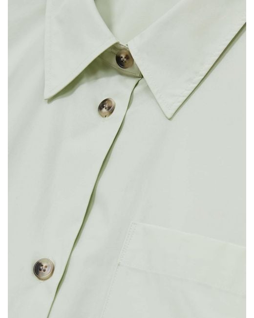 Reiss Natural Jordan - Green Cotton Short-sleeve Shirt, Us 6