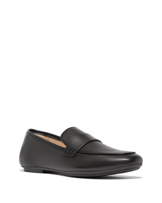 Fitflop Black Delicato Soft Leather Loafers