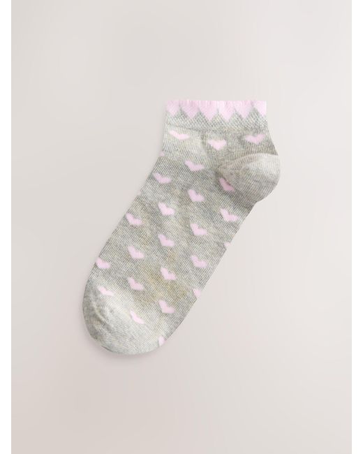 Next White Trainer Socks 4 Pack