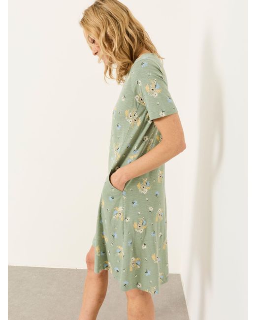 FatFace Green Fatface Petite Jersey Dress