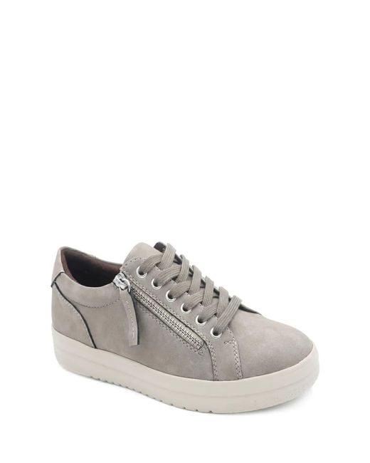 Pavers Gray Chunky Platform Trainers