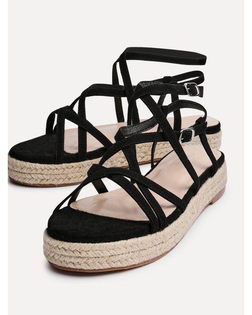 Linzi Natural Dezi Strapped Flatform Sandals