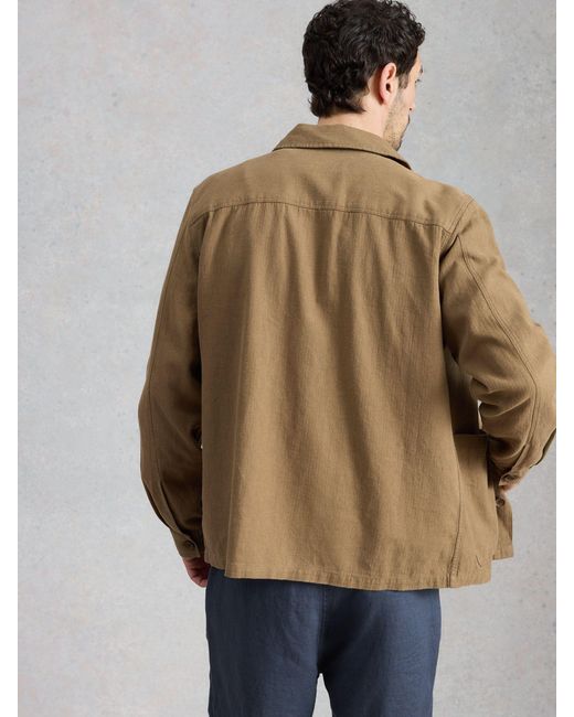 White Stuff Natural Westgate Linen Blend Jacket for men