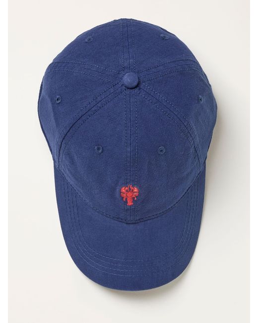 FatFace Blue Fatface Lobster Embroidered Cap for men