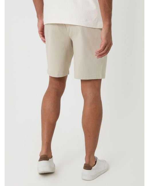 Threadbare Stretch-Chinoshorts in Natural für Herren