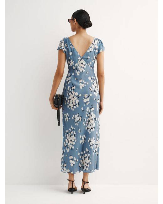 Rixo Blue Amelia Bouquet Cathy Dress