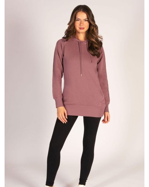 Pineapple Pink Light Longline Hoodie
