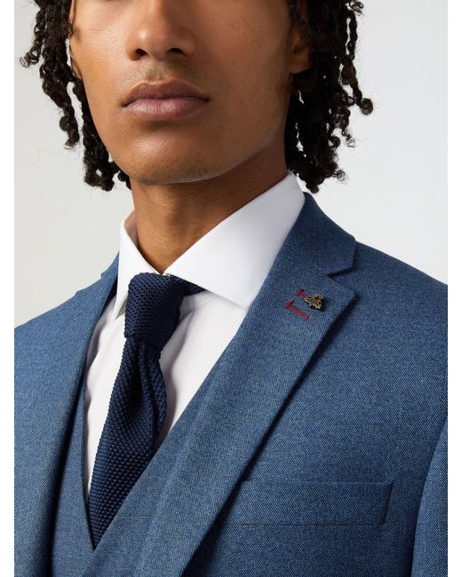 Antique Rogue Blue Blake Texture Jacket for men