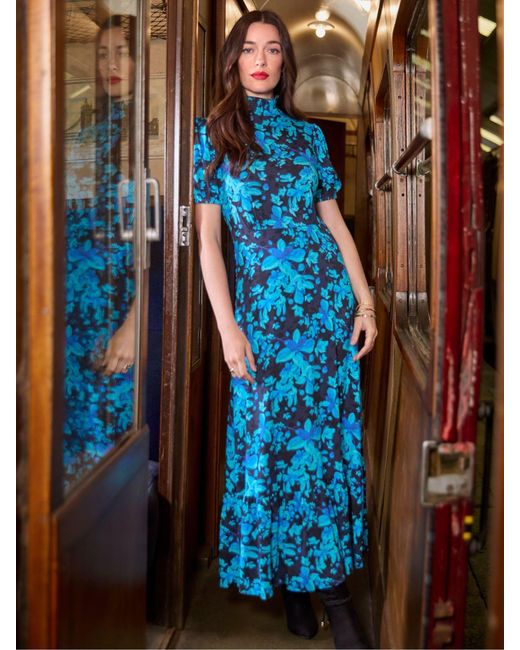 Joe Browns Women's Blue Autumn Vintage Midi Dress Joe Browns Women's Blue Autumn Vintage Midi Dress