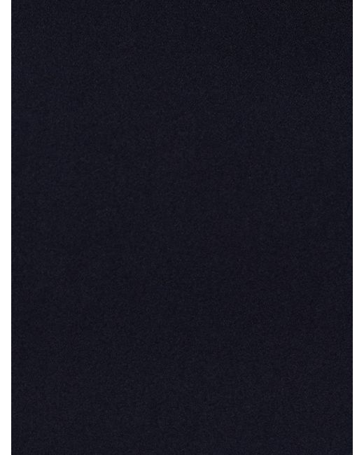 Adrianna Papell Blue Bead Cape Crepe Long Dress