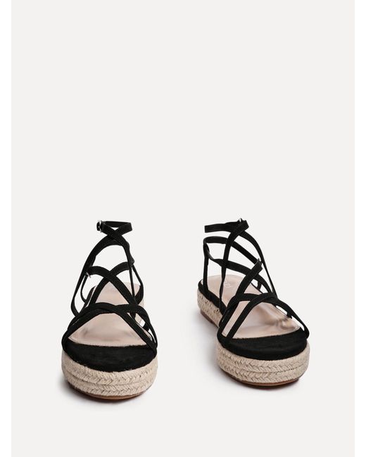 Linzi Natural Dezi Strapped Flatform Sandals