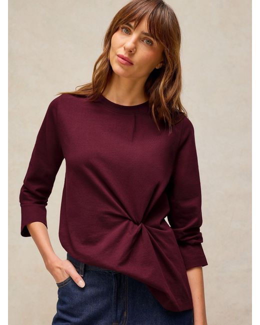 White Stuff Purple Grace Twist Top