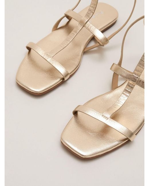 Phase Eight Natural Phase Eight Strappy Flat Sandals