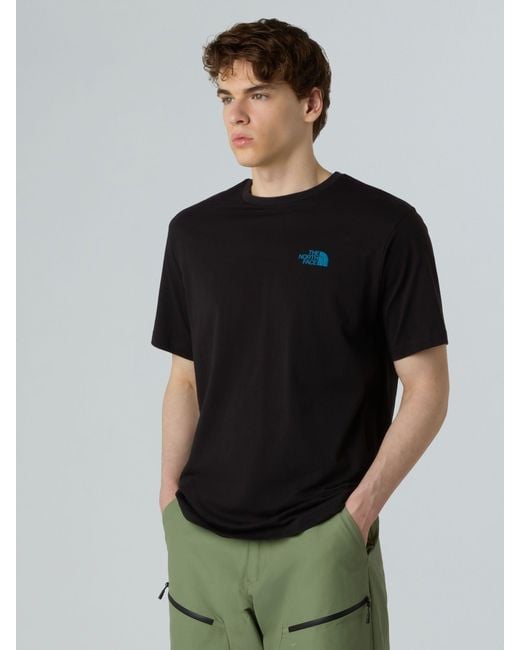 The North Face Black Nse Slopes Graphic Relaxed Fit T-Shirt for men