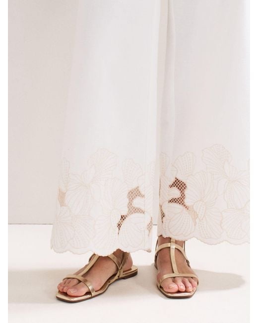 Phase Eight Natural Phase Eight Strappy Flat Sandals