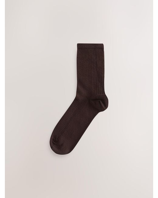 Next Natural Neutral Argyle Pattern Ankle Socks 4 Pack