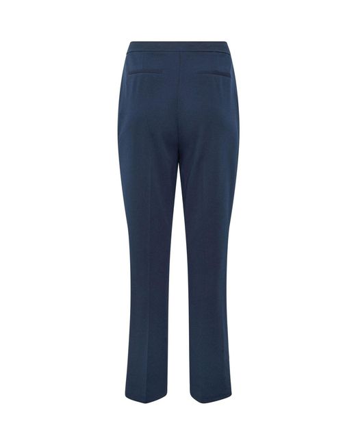 M Com Blue Bootcut Trousers