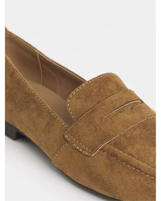 JD Williams Brown Weicher Loafer Mit Eckiger Zehenpartie