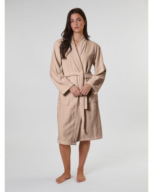 Loungeable Natural Classic Towelling Robe