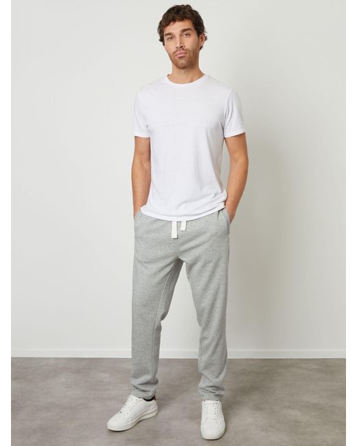 Threadbare Gray Straight Leg Joggers for men