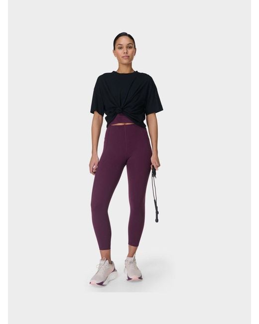 Sweaty Betty Purple 7/8 Length Power Pro Workout Leggings