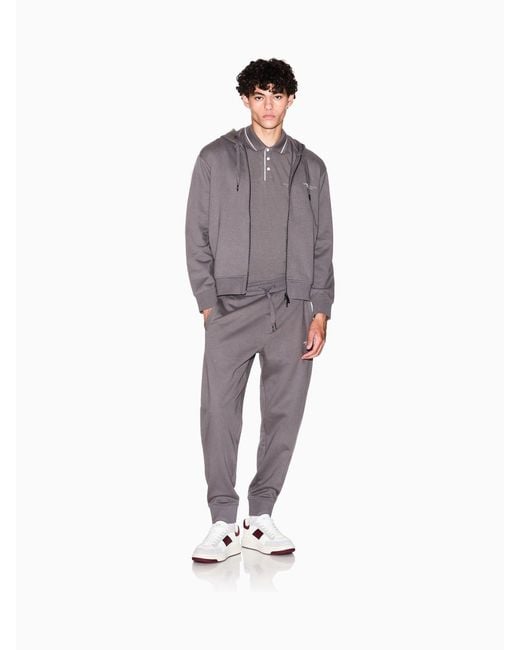 ARMANI EXCHANGE Purple Regular Fit Logo Polo Shirt for men