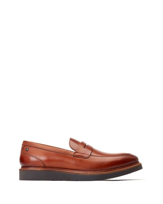 Base London Red Sid Penny Loafer for men