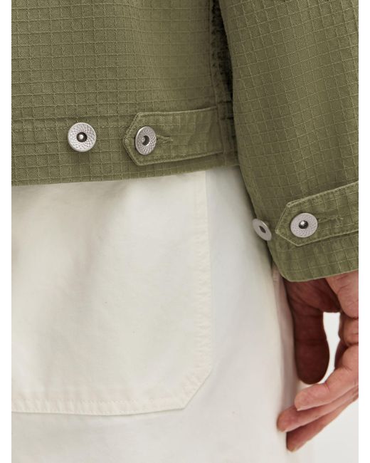 Folk Green Chunky Ripstop Assembly Jacket for men
