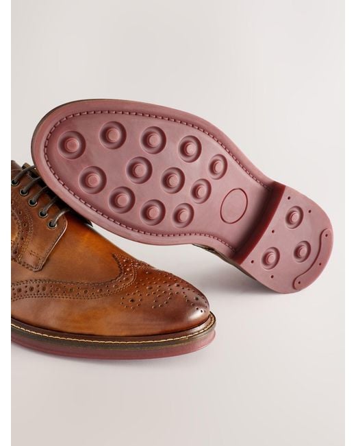 Next Lederschuhe Im Budapesterstil Mit Abgesetzter Dicker Sohle in Brown für Herren