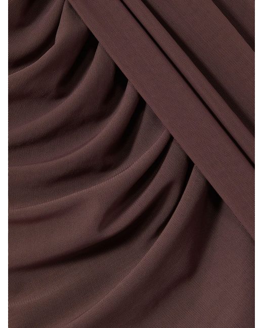 Reiss Purple Daniella Ruched Sleeveless Maxi Dress