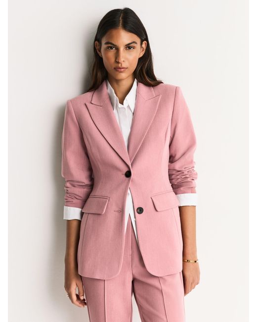 Next Pink Sculpting Single Breasted Blazer