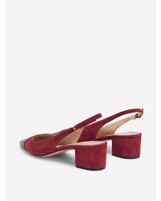 Boden Blue Ailsa Block Heel Slingbacks Shoes