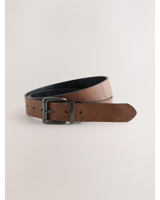 Next Black Reversible Belt for men