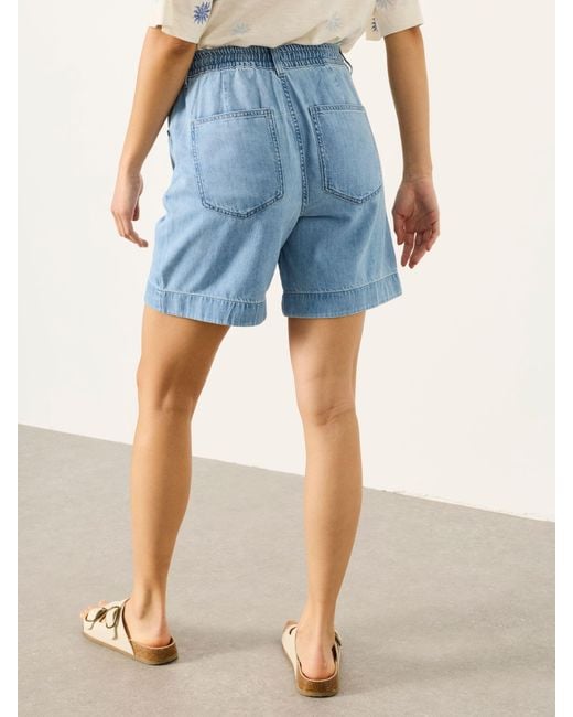 FatFace Blue Fatface Amberly Denim Shorts