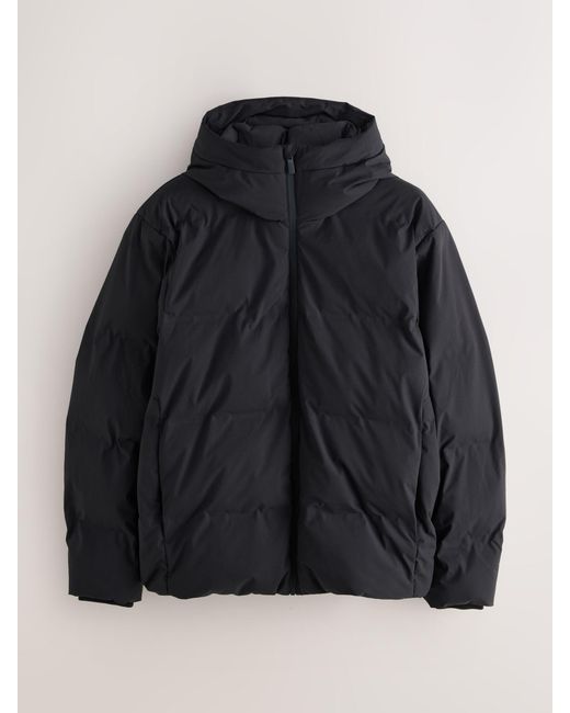 Next Black Thermogen Shower Resistant Puffer Jacket for men