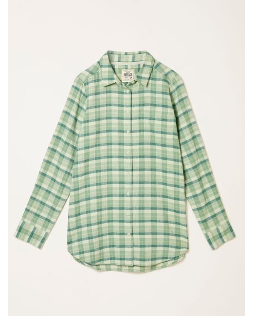 FatFace Green Fatface Olivia Regular Check Shirt