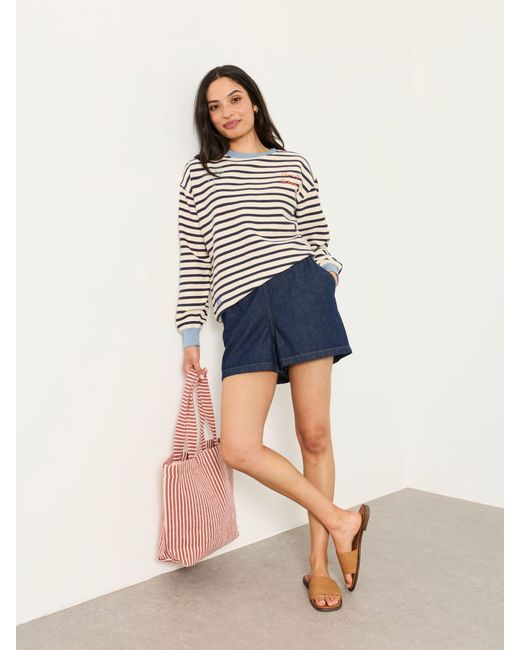 FatFace Blue Fatface Cosby Denim Shorts