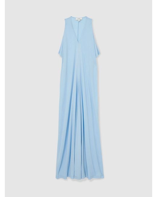 Reiss Blue Jersey Maxi Dress