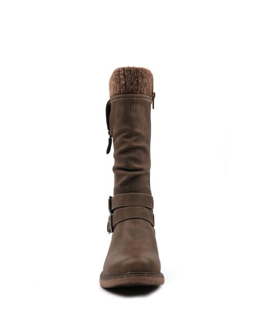 Lunar Brown Peyton W/Proof Long Boots