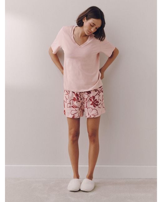 Next Pink Floral Short Pyjamas Set