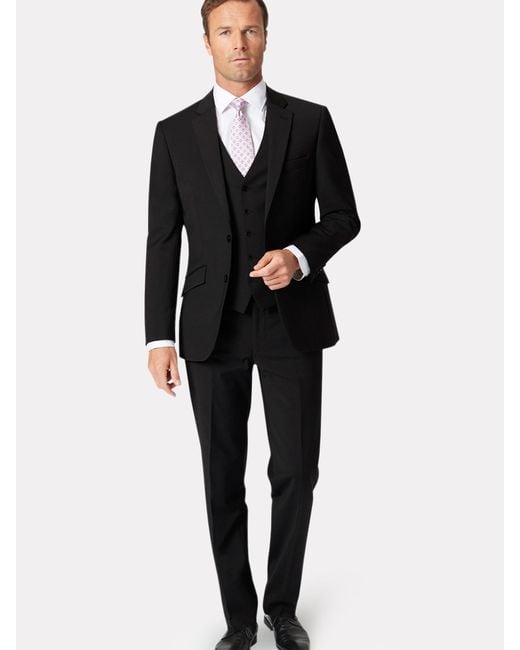Brook Taverner Black Suit Jacket for men