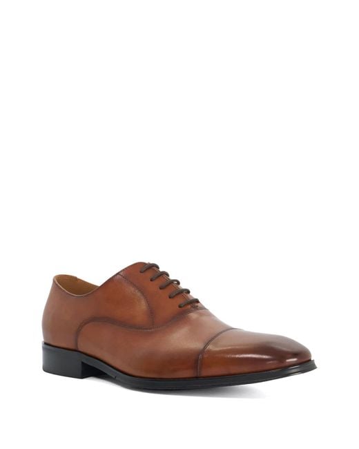 Dune Brown Solver Oxford Shoes for men