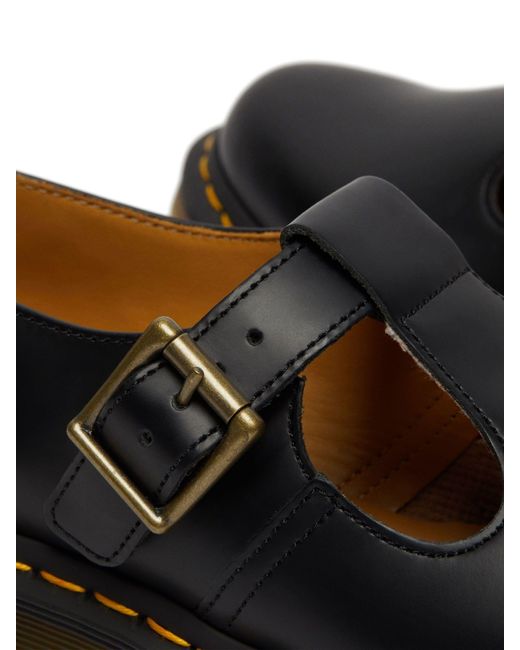 Dr. Martens Black Polley Smooth Leather Shoes