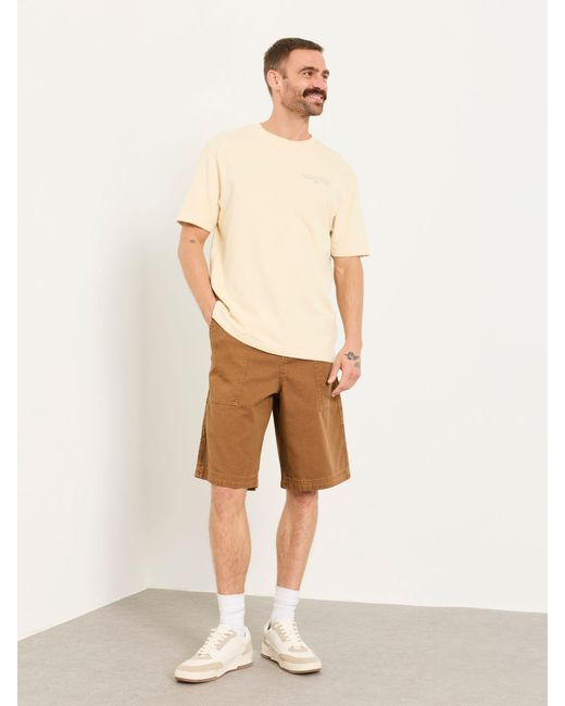 FatFace Brown Fatface Pascal Utility Shorts for men