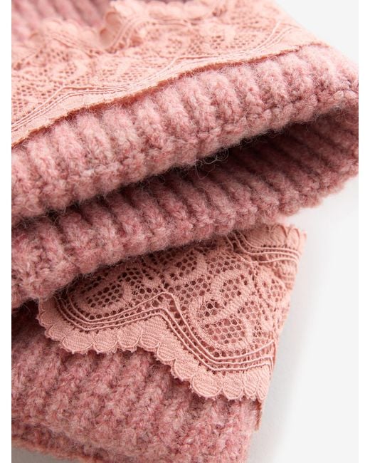 Ted Baker Pink Lace Beanie