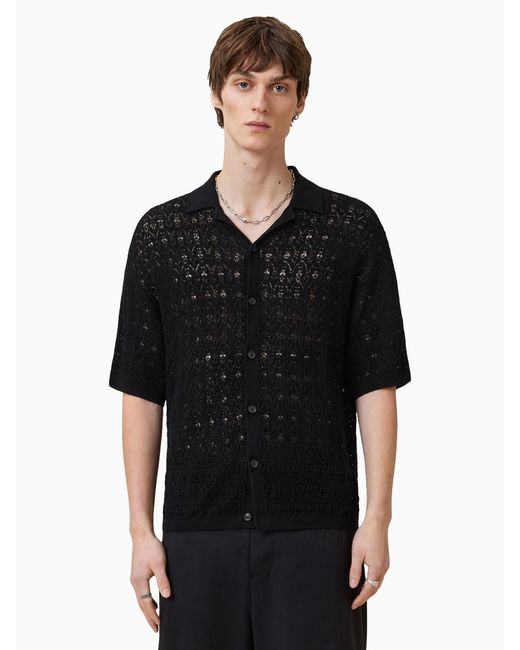 AllSaints Black Allsaints Loire Cardigan for men