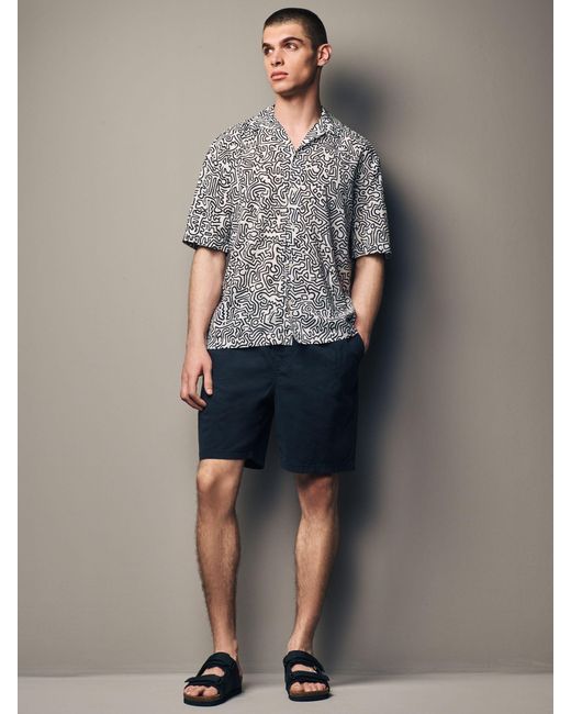 Next Gray Keith Haring Printed Short Sleeve Shirt for men