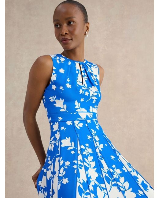 hobbs blue floral dress Hobbs London Women's Petite Audra Embroidered Dress - Green - Size 2P