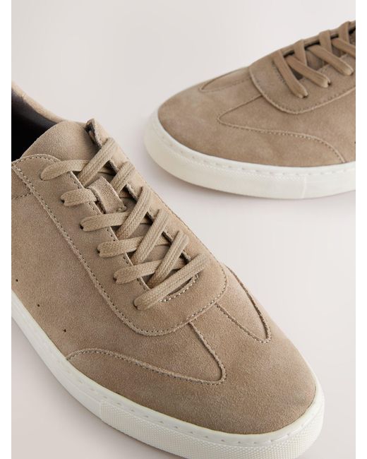 Next Natural Suede Smart Trainers for men